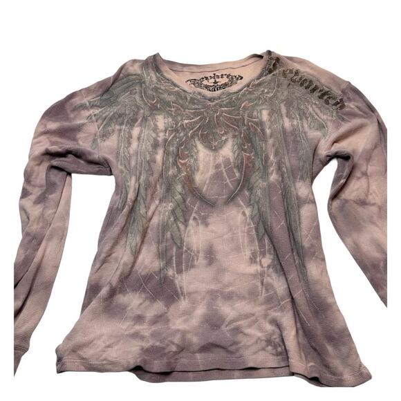 Departed Vintage Affliction Style Grunge T Shirt Size L 100% Cotton - Picture 2 of 5